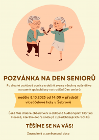 Pozvánka na den seniorů